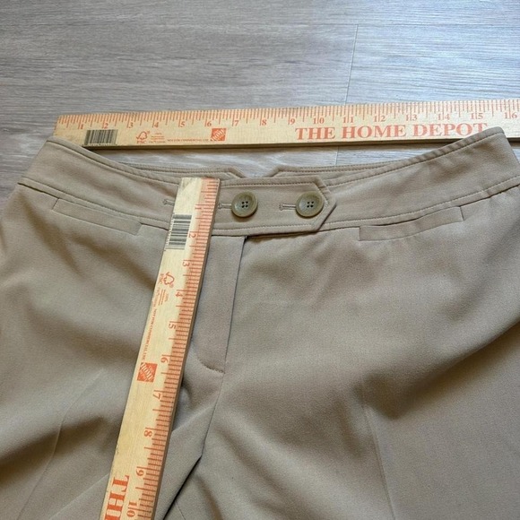 31x30 Tan Wide Leg Pleated Baggy Dress Pants Y2K Vintage 2000s - Picture 4 of 6